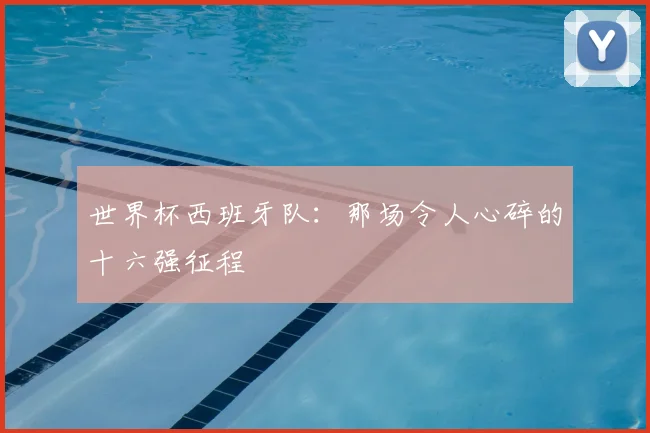 世界杯西班牙队:那场令人心碎的十六强征程